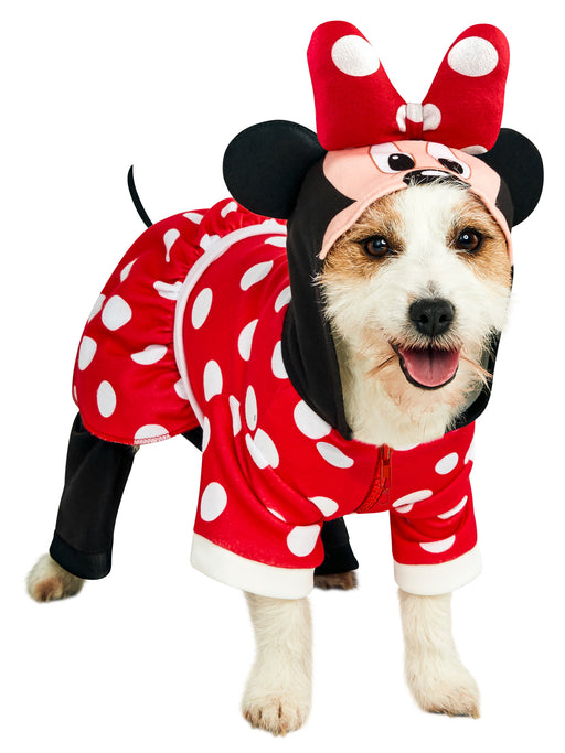 Minnie Mouse Pet Jumpsuit with Hood - costumesupercenter.com