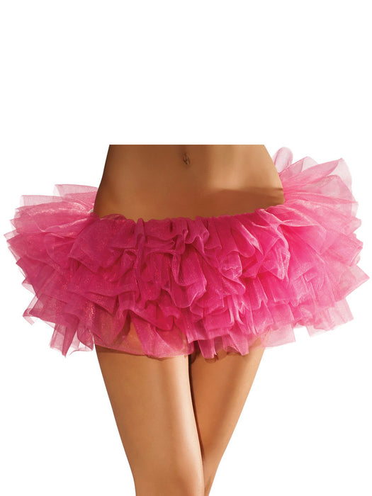Adult Hot Pink Short Tutu Accessory - costumesupercenter.com