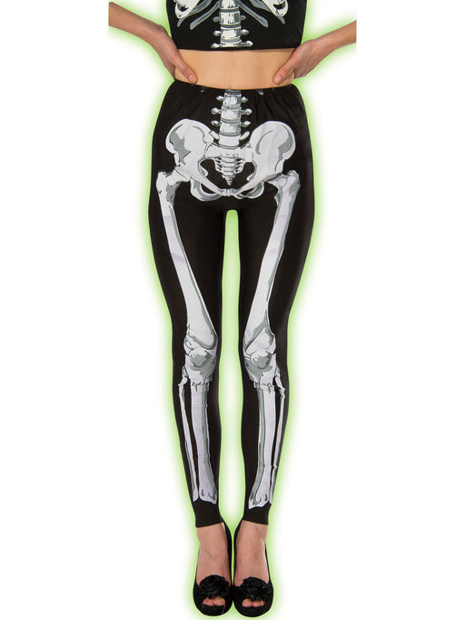Adult Bones Gallery Leggings - costumesupercenter.com