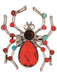Adult Multi Color Spider Ring Accessory - costumesupercenter.com