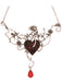 Adult Bed Of Blood Rose Necklace Accessory - costumesupercenter.com
