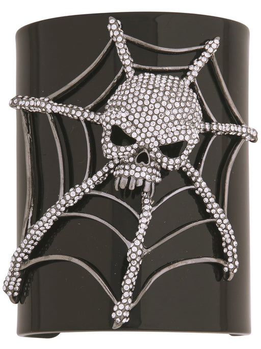 Adult Spider Skull Head Cuff Accessory - costumesupercenter.com