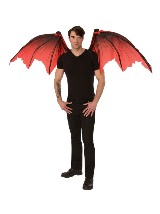 Adult Black and Red Devil Wings - costumesupercenter.com
