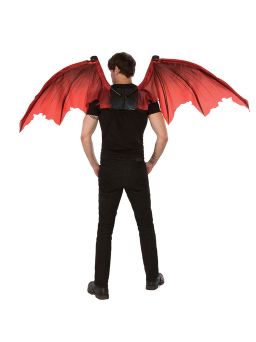 Adult Black and Red Devil Wings - costumesupercenter.com