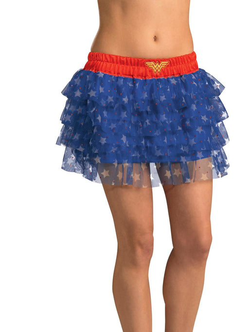 Women's Sexy Wonder Woman Sequin Skirt Costume - costumesupercenter.com