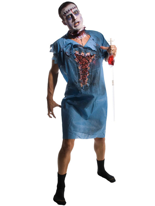 Mens Zombie Patient Gown - costumesupercenter.com
