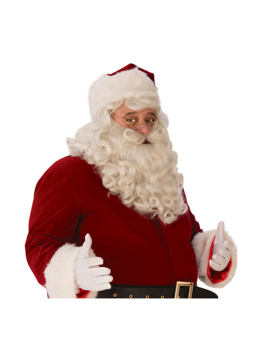 Premium Santa Adult Beard Wig Set - costumesupercenter.com