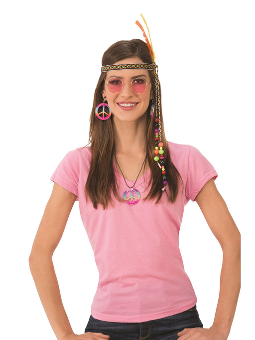 Adult Deluxe Female Hippie Kit Accessory - costumesupercenter.com