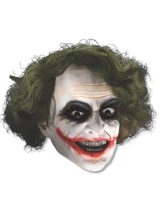 Kids' The Dark Knight Joker Mask with Hair - costumesupercenter.com