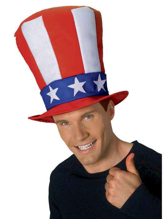 Uncle Sam Stovepipe Hat for Adults - costumesupercenter.com