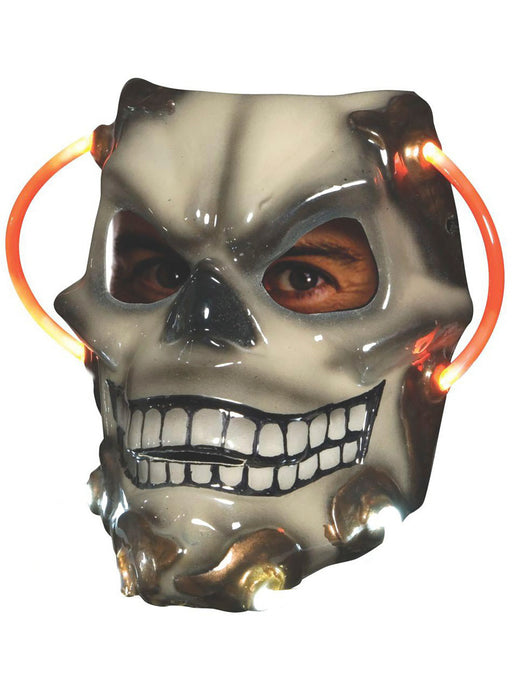 Adult Skull Light Up Mask - costumesupercenter.com