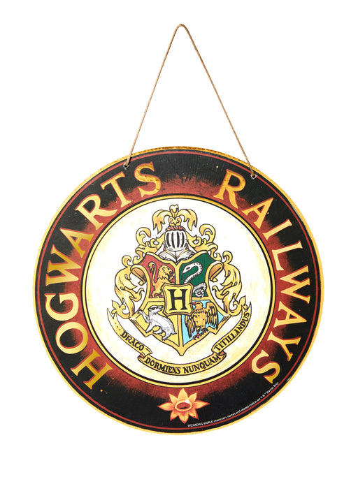 8-inch Harry Potter Hogwarts Wall Sign Decoration - costumesupercenter.com