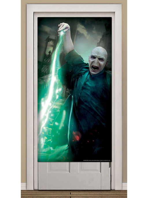 60-inch Harry Potter Voldemort Front Door Cover Decoration - costumesupercenter.com