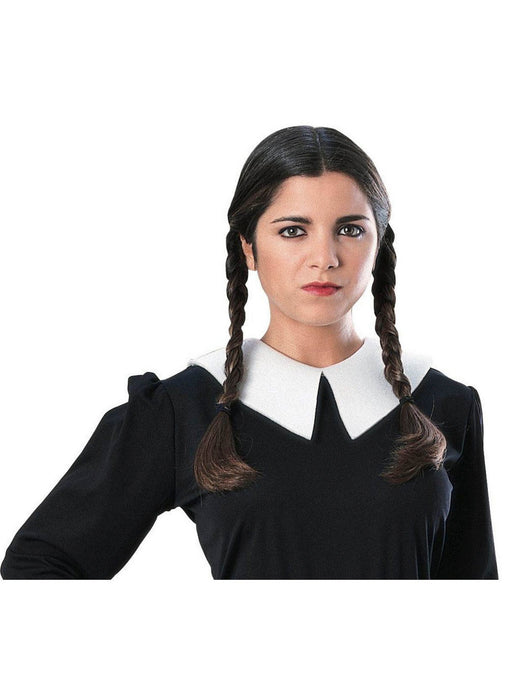 Women's The Addam's Family Wednesday Wig - costumesupercenter.com