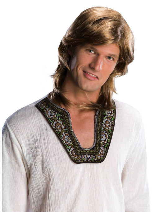 Men's Blonde 1970's Shag Wig - costumesupercenter.com