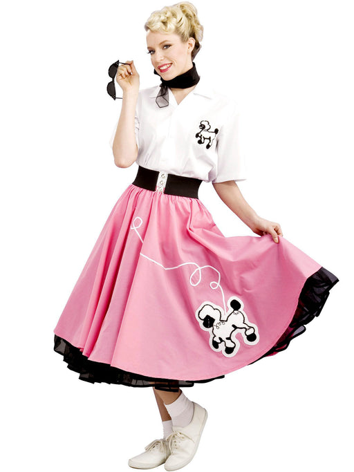 Womens Pink 50's Poodle - costumesupercenter.com