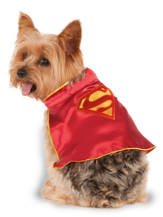 DC Comics Supergirl Cape Pet Costume - costumesupercenter.com