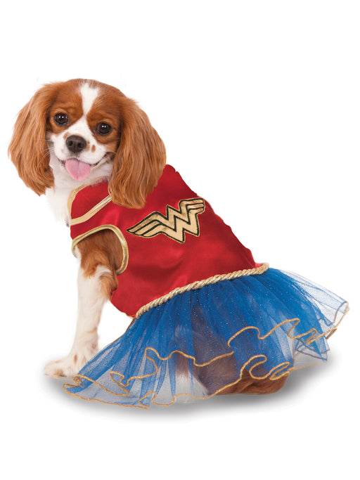 Wonder Woman Tutu Dress Pet Costume - costumesupercenter.com