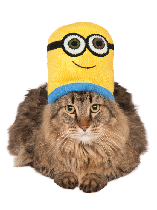 Minion Bob Knit Headpiece Cat Costume - costumesupercenter.com