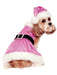 Sequin Mrs. Claus Pet Classic Costume - costumesupercenter.com