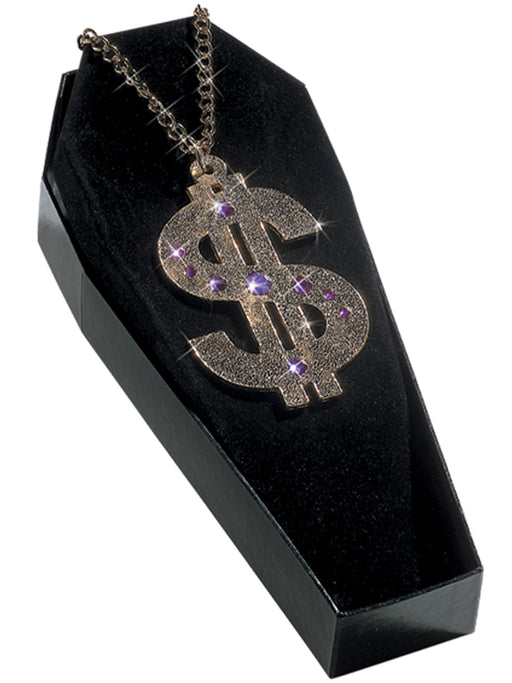 Adult Dollar Sign Pendant Accessory - costumesupercenter.com