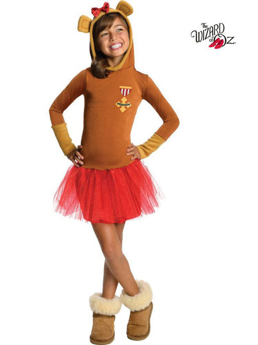 Girls Wizard of Oz Cowardly Lion Hooded Tutu Costume - costumesupercenter.com