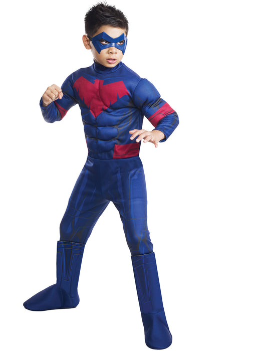 Boys Nightwing Deluxe Costume - costumesupercenter.com