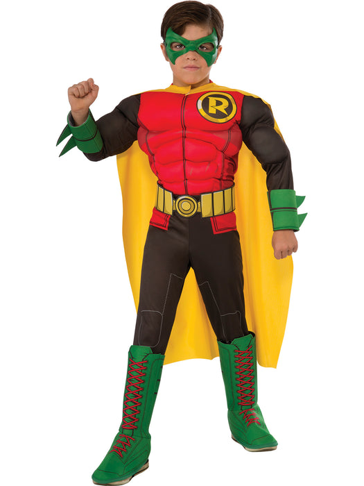 Boys DC Comics Deluxe Robin Costume - costumesupercenter.com