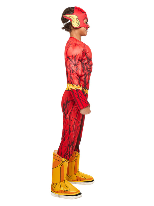 Boys Deluxe Justice League Flash Costume - costumesupercenter.com