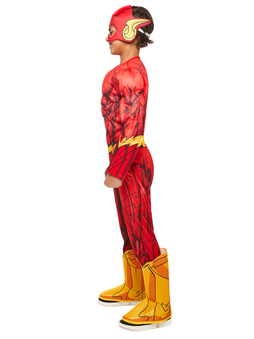 Boys Deluxe Justice League Flash Costume - costumesupercenter.com
