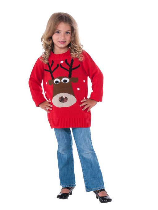 Reindeer Sweater Classic For Kids - costumesupercenter.com