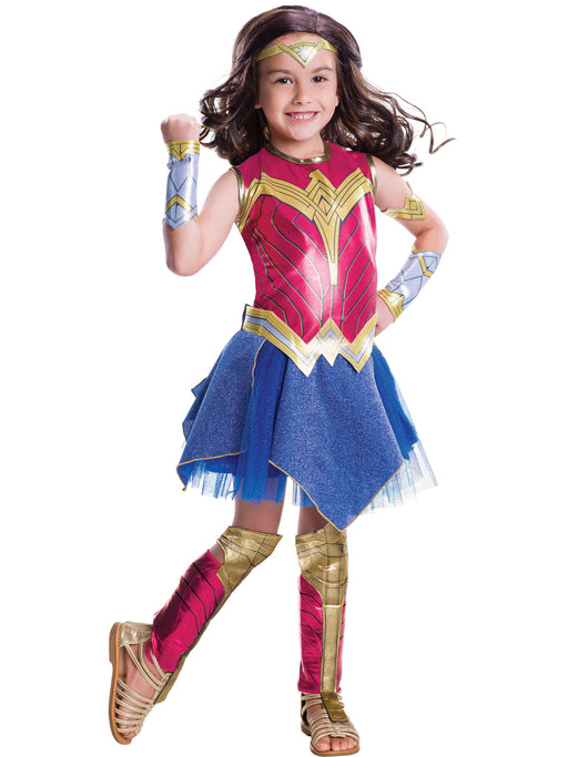 Batman v Superman Deluxe Wonder Woman Girls Costume - costumesupercenter.com
