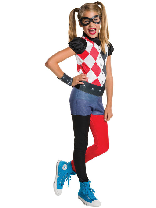 DC SuperHero Girls Harley Quinn Costume - costumesupercenter.com