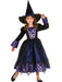 Girls Purple Witch Dot Costume - costumesupercenter.com