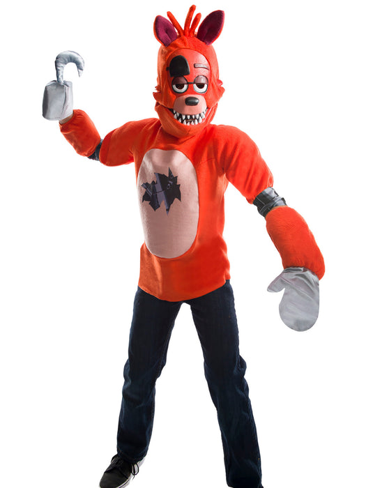 Kids Five Nights At Freddys Kids Foxy Costume Deluxe - costumesupercenter.com