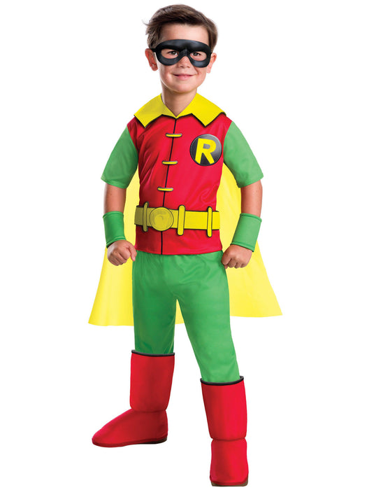 Kids Robin DC Comics Costume Deluxe - costumesupercenter.com