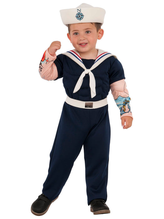 Boys Muscle Man Sailor Costume - costumesupercenter.com