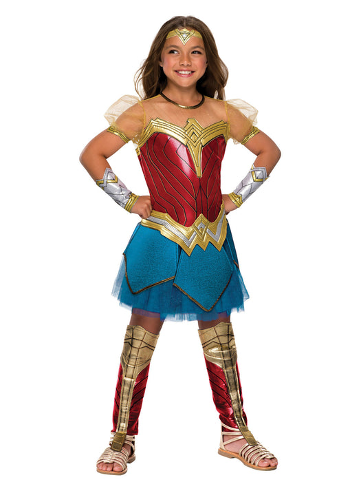 Justice League Girls Premium Wonder Woman Costume - costumesupercenter.com