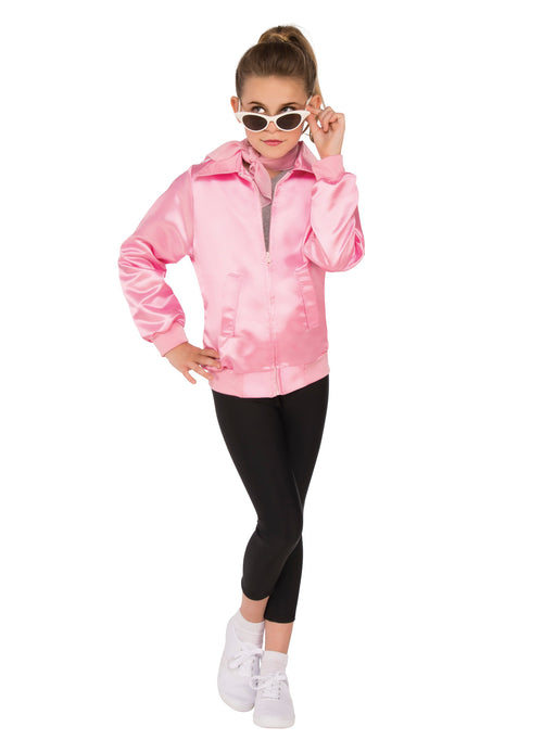Grease Girls Pink Ladies Jacket - costumesupercenter.com