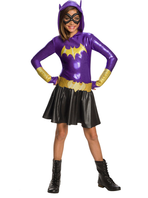 DC Super Hero Girls Kids Batgirl Hoodie Dress - costumesupercenter.com