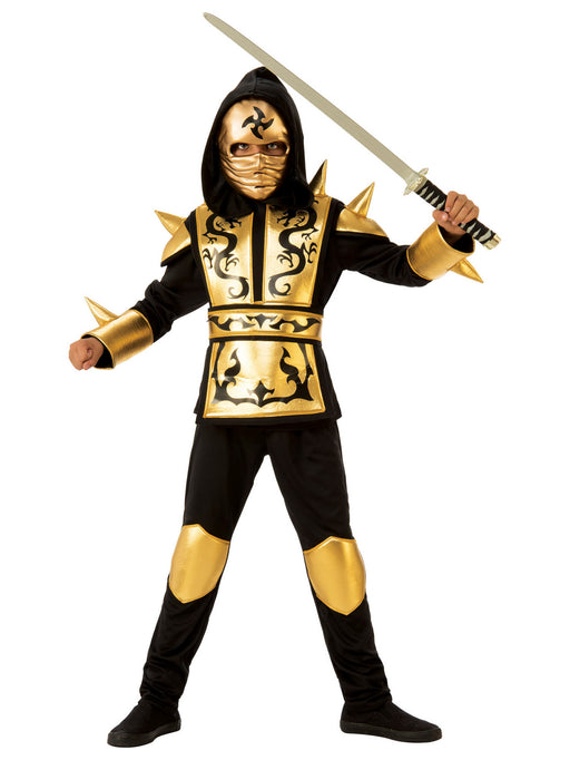 Gold Ninja Costume for Boys - costumesupercenter.com