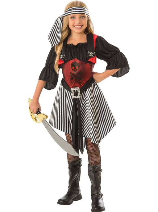 Crimson Girls Pirate Costume - costumesupercenter.com