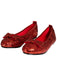 Adult Red Glitter Ballet Deluxe Shoes - costumesupercenter.com