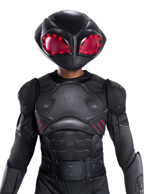 Adult DC Comics Black Manta Light Up Mask - costumesupercenter.com