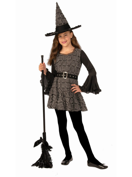 Girls Patchwork Witch Costume - costumesupercenter.com
