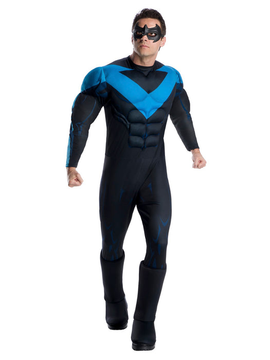 DC Super Heroes Nightwing Adult Deluxe Costume - costumesupercenter.com