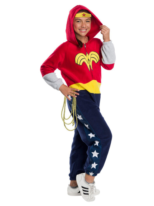 DC Super Heroes Child Wonder Woman Jumpsuit - costumesupercenter.com