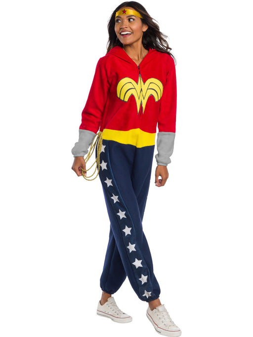 DC Super Heroes Adult Wonder Woman Jumpsuit - costumesupercenter.com