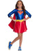 Deluxe Supergirl Superhero Girls Costume For Kids - costumesupercenter.com