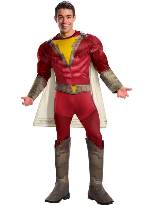 Shazam Deluxe Red Costume Adult - costumesupercenter.com